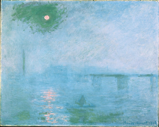 Charing Cross Bridge:  Fog on the Thames by Claude Monet