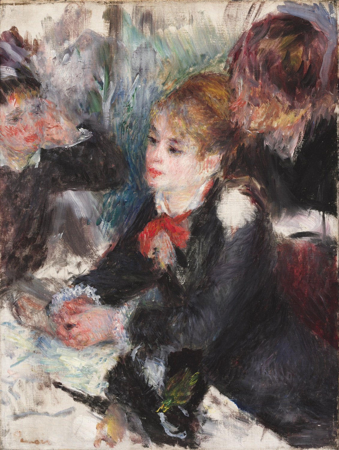 At the Milliner's by Pierre-Auguste Renoir