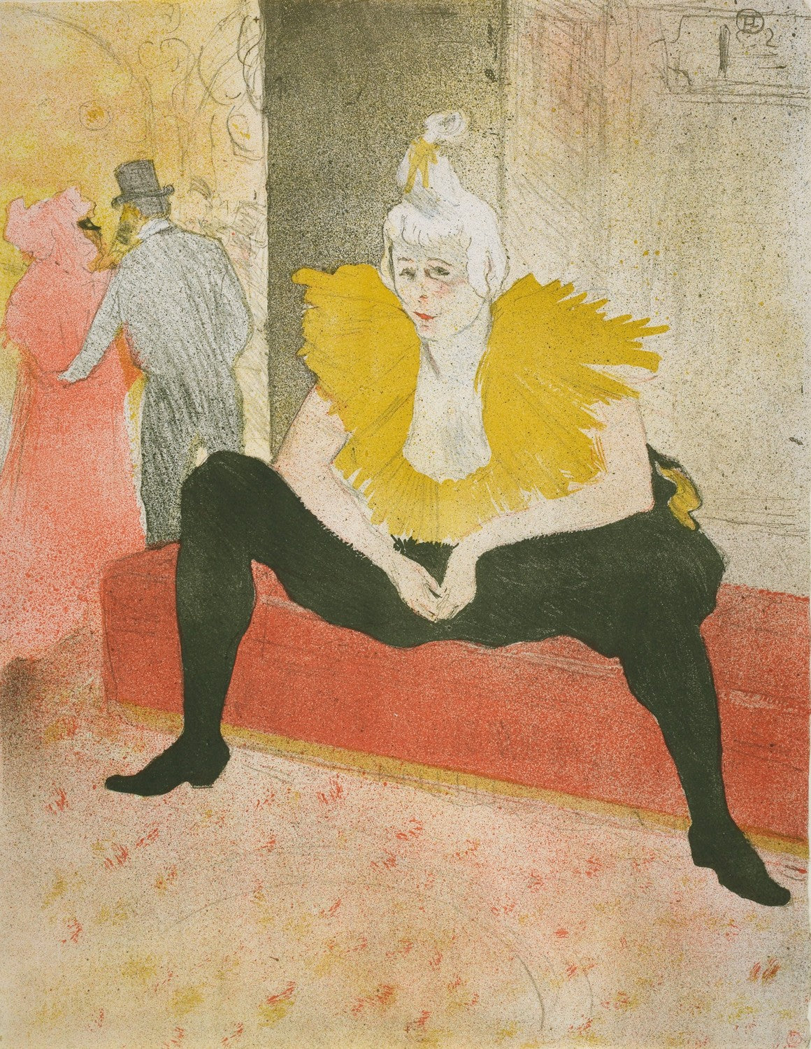 The Seated Clowness by Henri de Toulouse-Lautrec