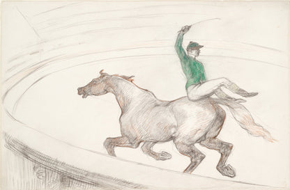 At the Circus: Jockey (Au cirque: Jockey) by Henri de Toulouse-Lautrec