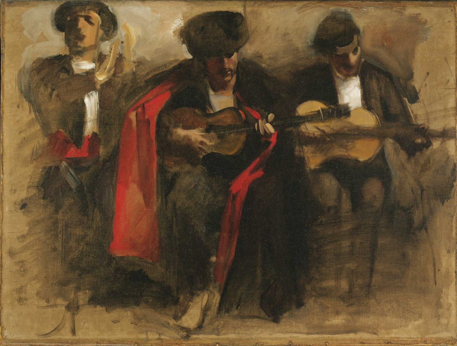 Study for Seated Musicians for "El Jaleo" by John Singer Sargent