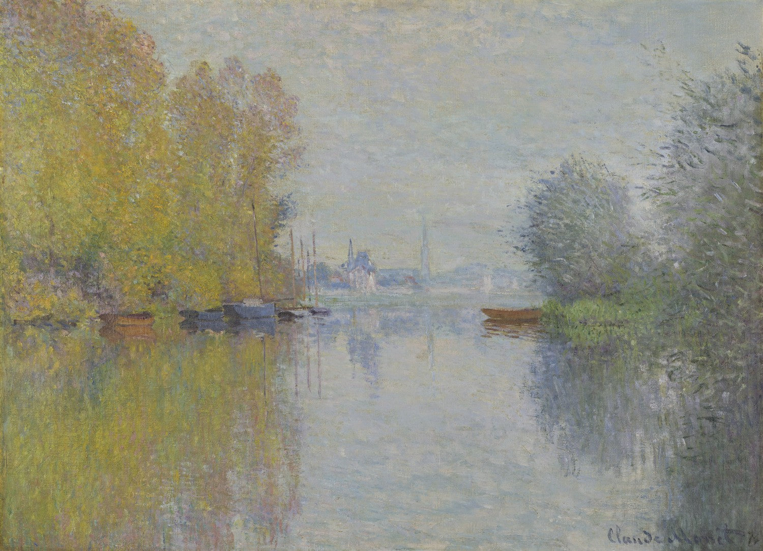 Autumn on the Seine, Argenteuil (Automne sur la Seine Argenteuil) by Claude Monet