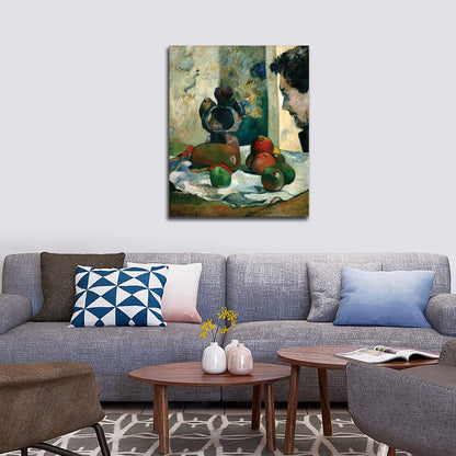 Still Life with Profile of Laval - by Paul Gauguin