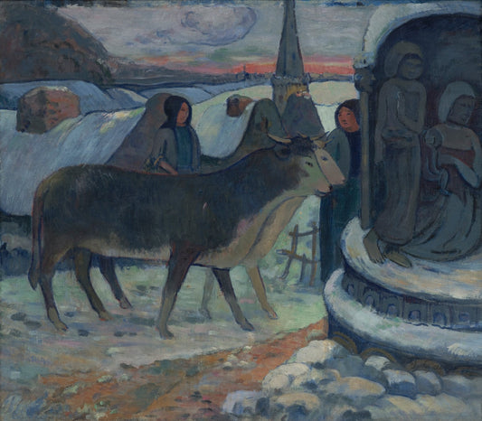 Christmas Night (The Blessing of the Oxen) by Paul Gauguin