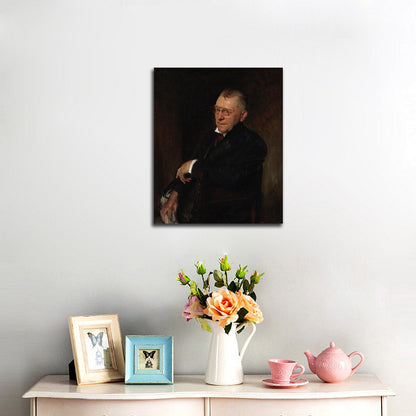 Portrait of James Whitcomb Riley - by John Singer Sargent