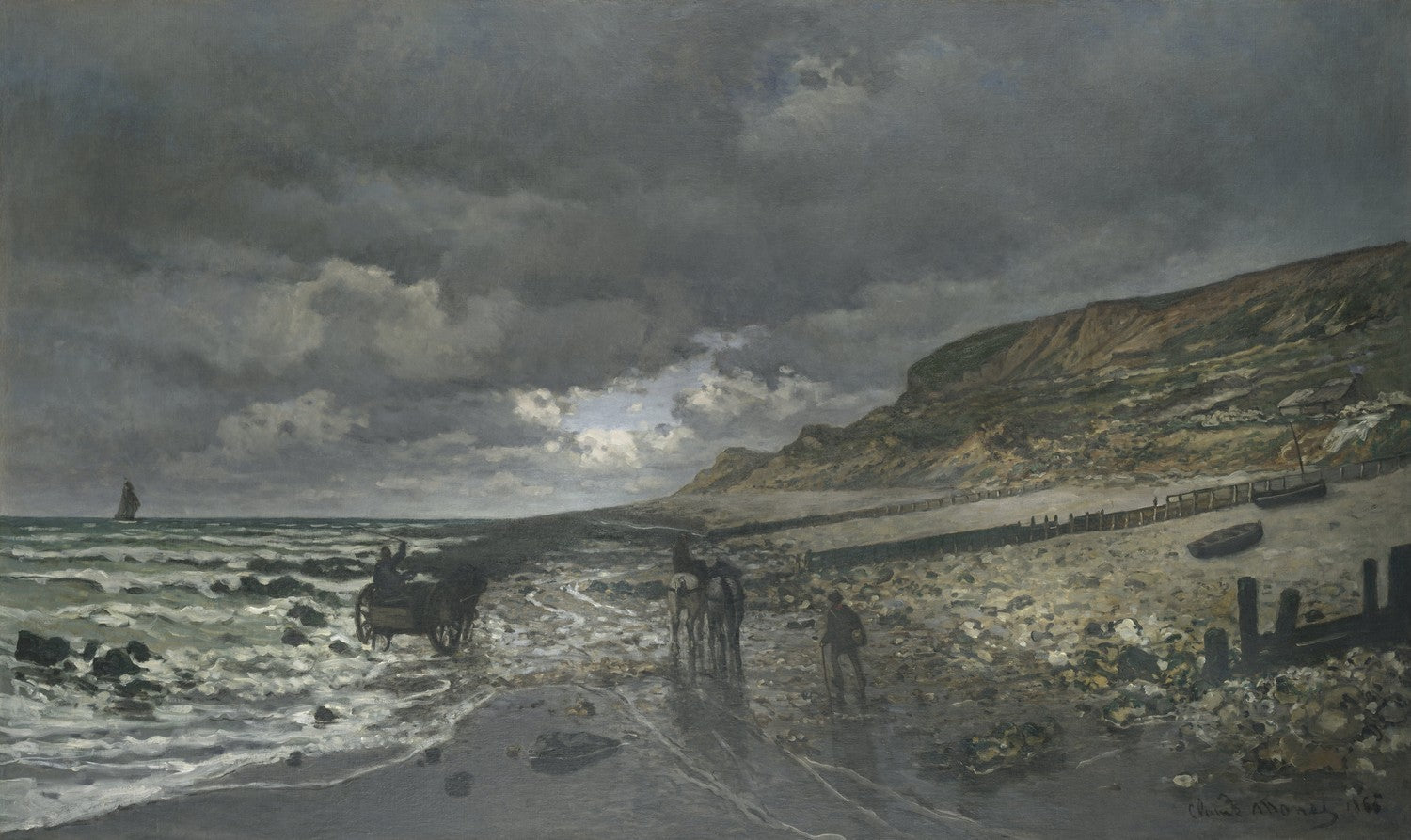 La Pointe de la Hève at Low Tide by Claude Monet