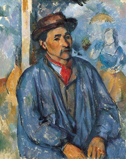 Man in a Blue Smock by Paul Cézanne