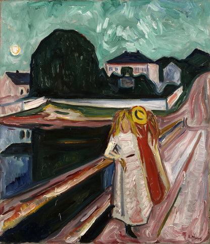 Girls on the Pier by Edvard Munch