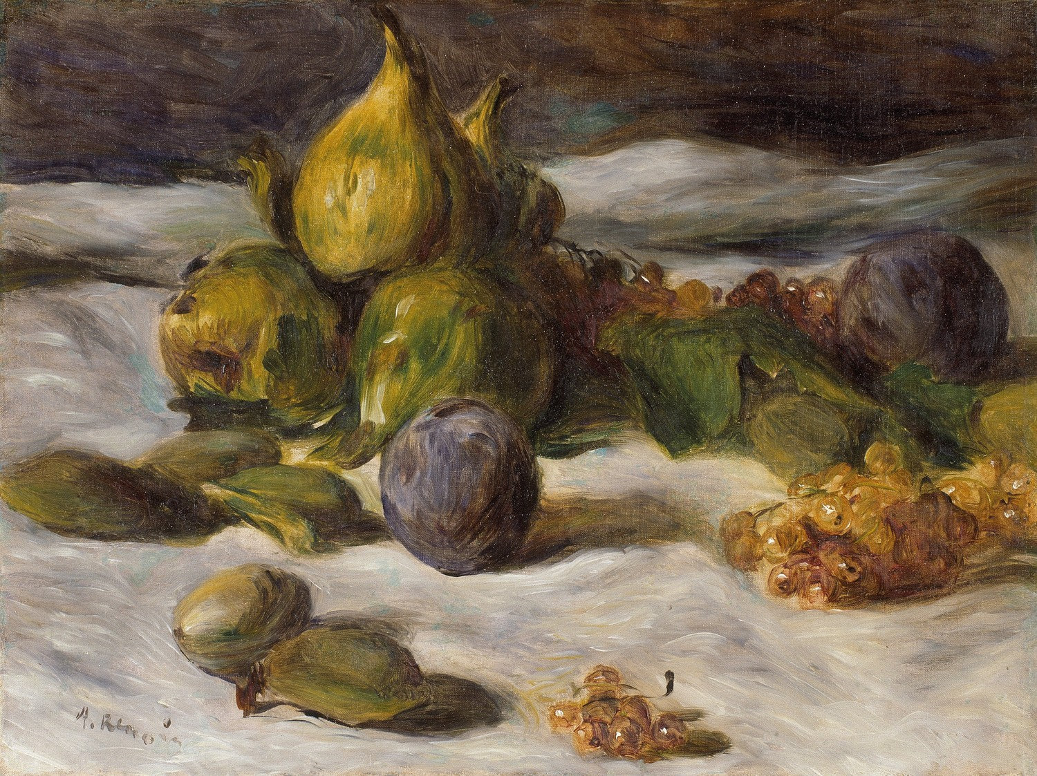 Still Life with Fruit (Figs and Currants) by Pierre-Auguste Renoir