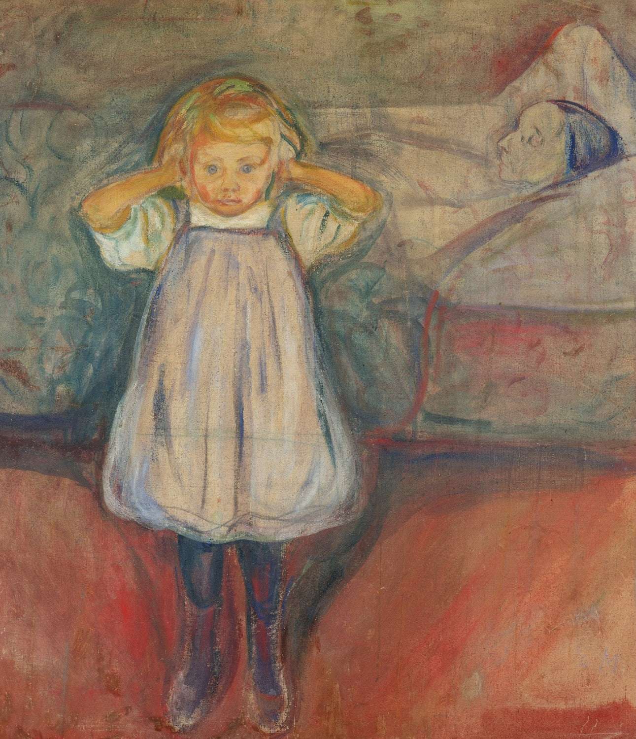 The Child and Death by Edvard Munch