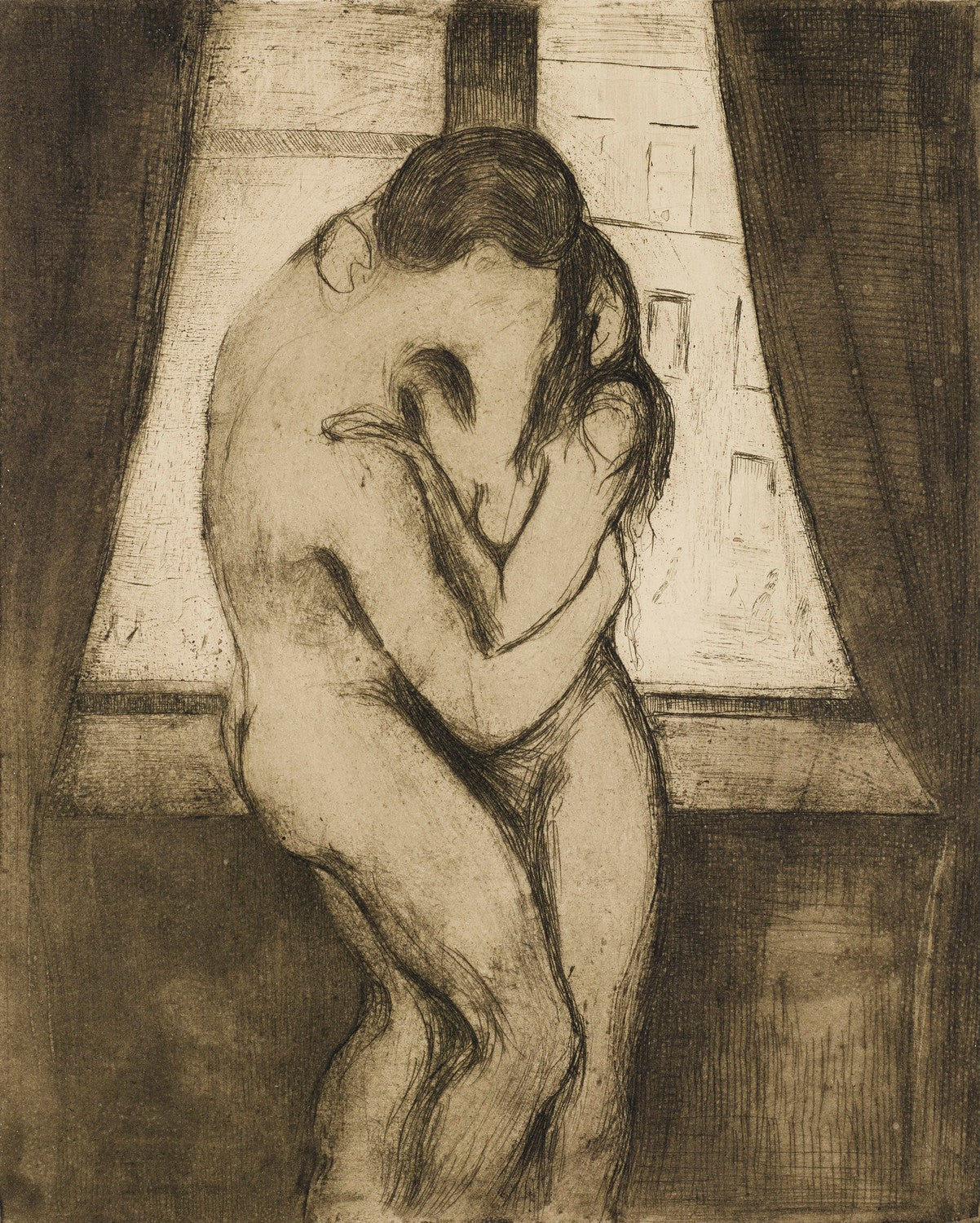 The Kiss by Edvard Munch