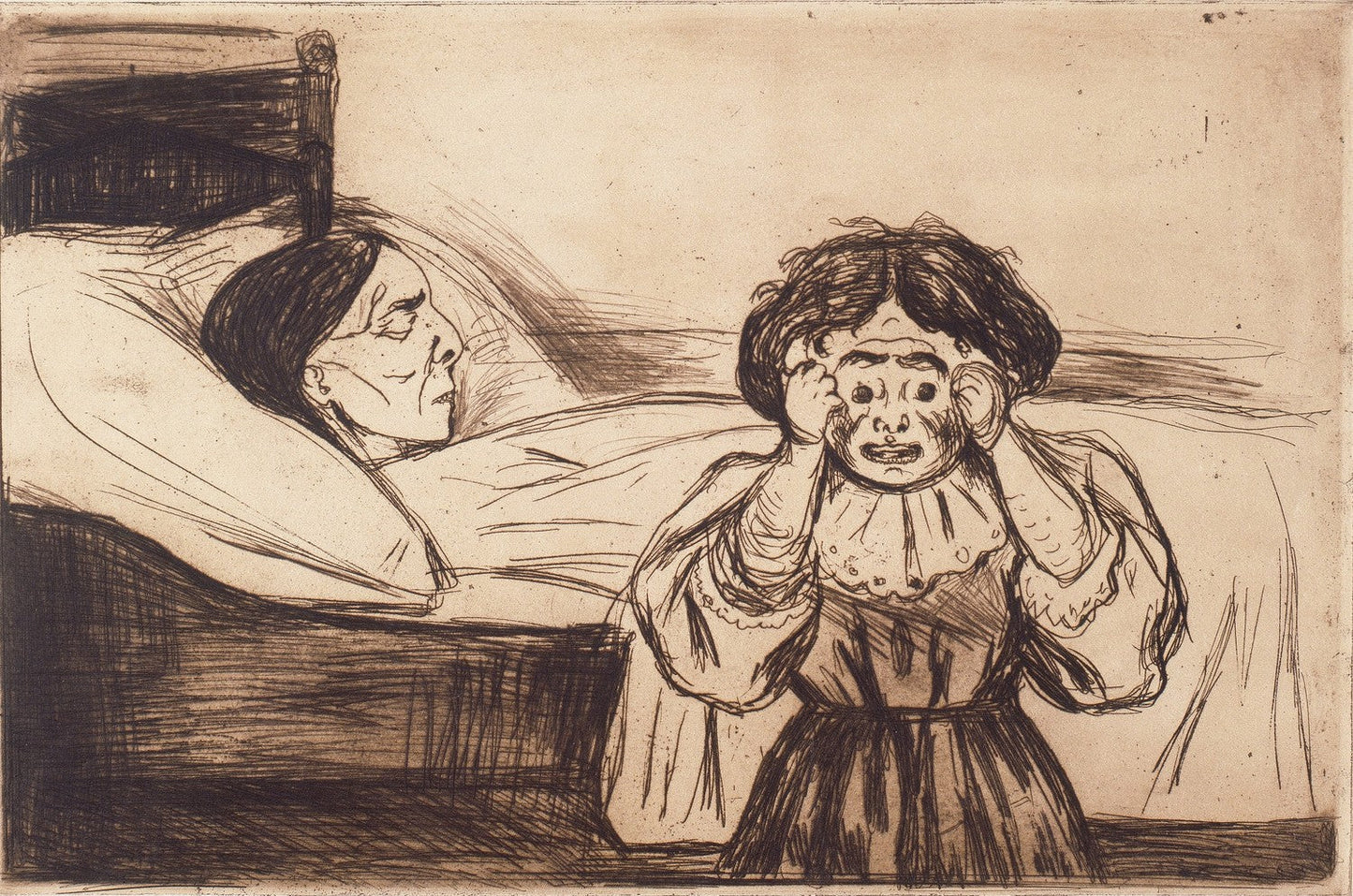 The Dead Mother and Child by Edvard Munch