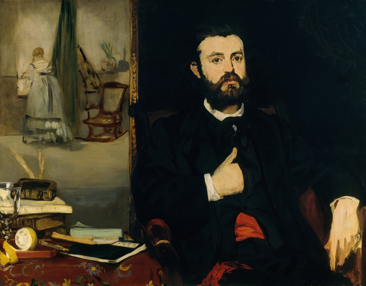 Portrait of the Poet Zacharie Astruc by Édouard Manet