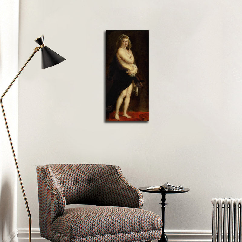 Helena Fourment in a Fur Robe - by Peter Paul Rubens