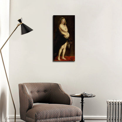 Helena Fourment in a Fur Robe - by Peter Paul Rubens