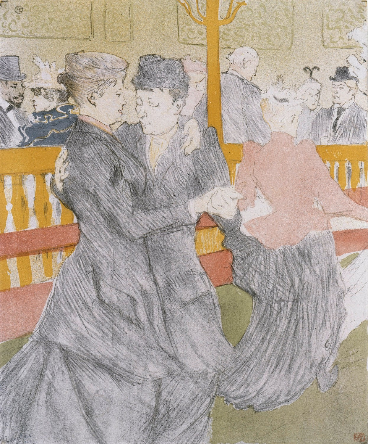 La Dance au Moulin Rouge by Henri de Toulouse-Lautrec