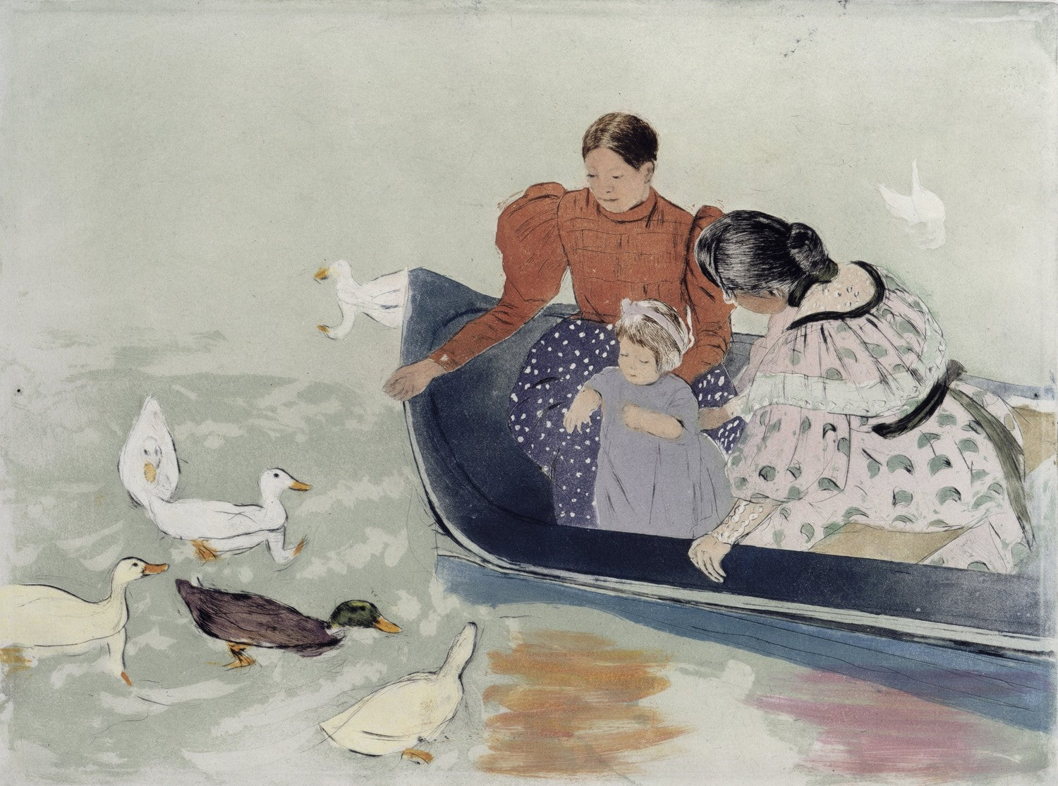 Feeding the Ducks by Mary Cassatt