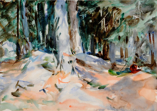 Portud, 1911 Forrest Scene by John Singer Sargent