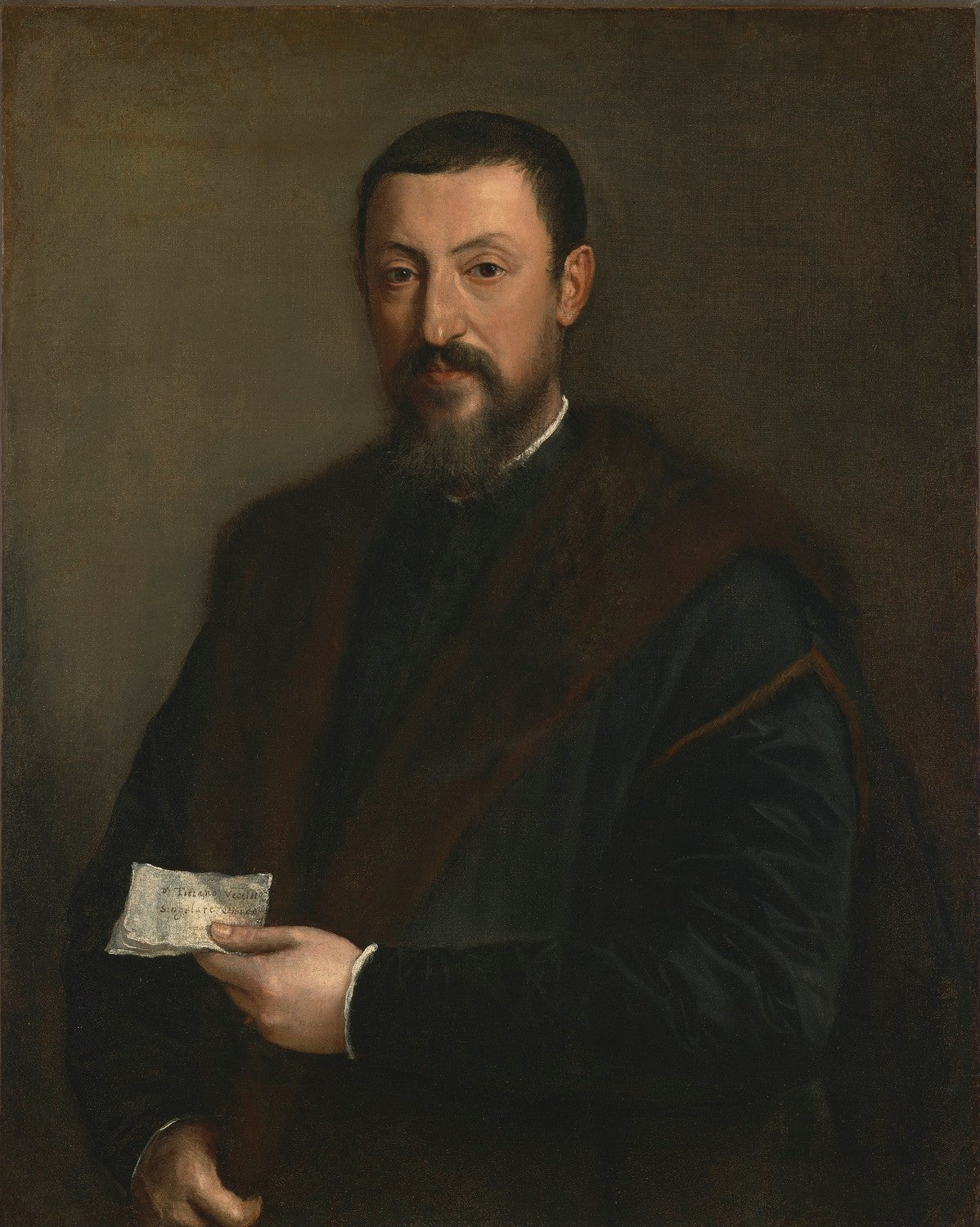 Portrait of a Friend of Titian (Marco Mantova Benavides) by Titian