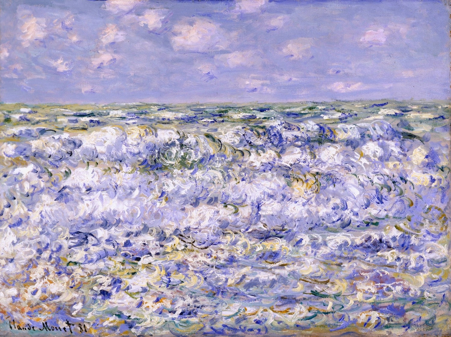 Waves Breaking by Claude Monet