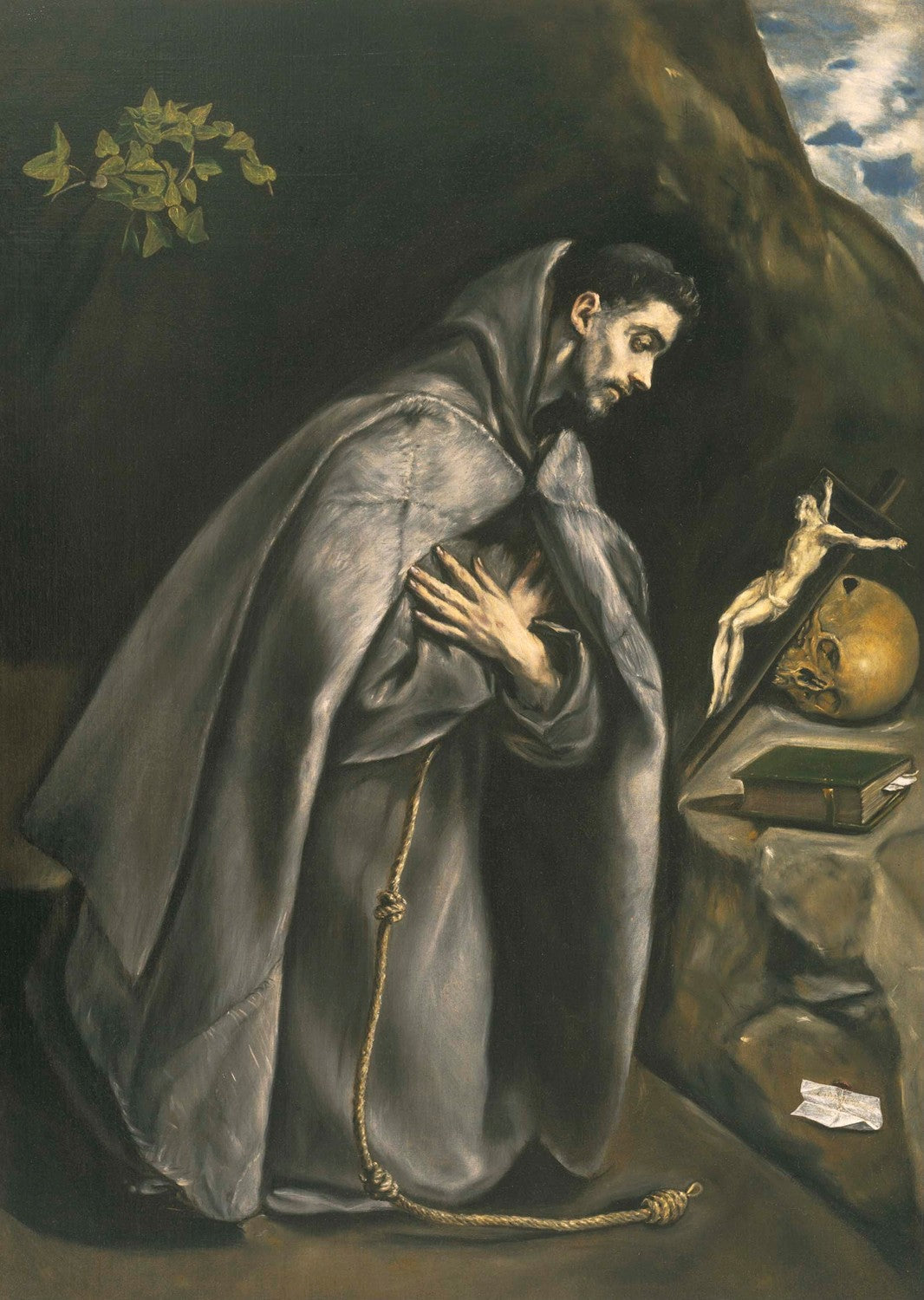 St. Francis Venerating the Crucifix by El Greco