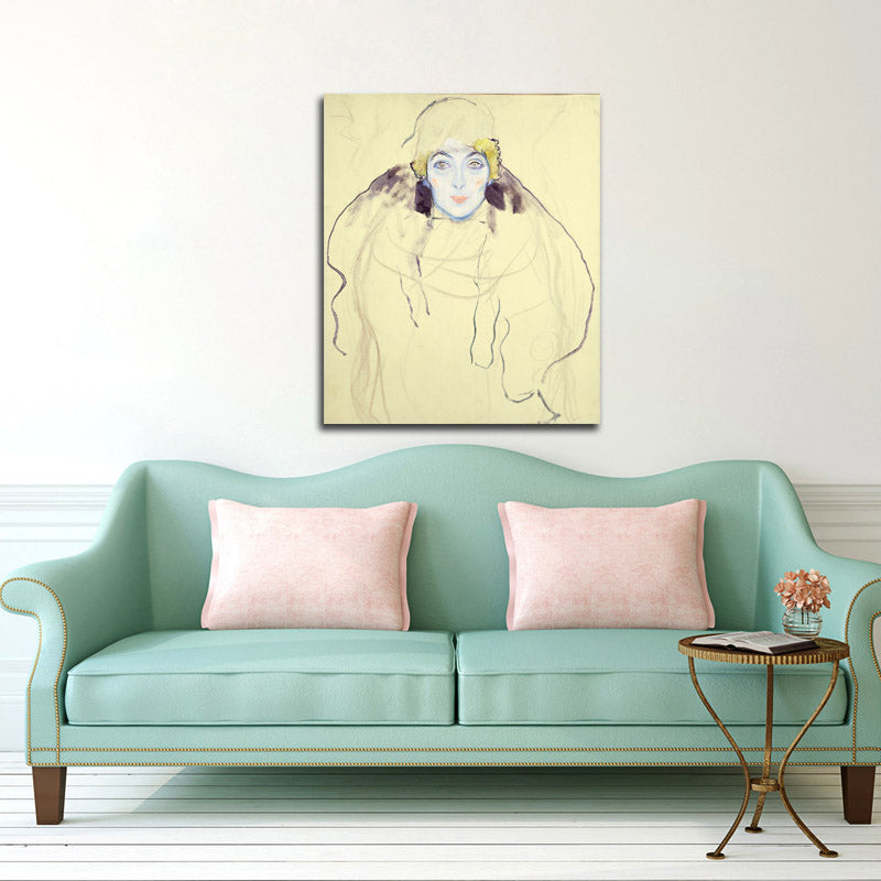 Woman's Head - by Gustav Klimt