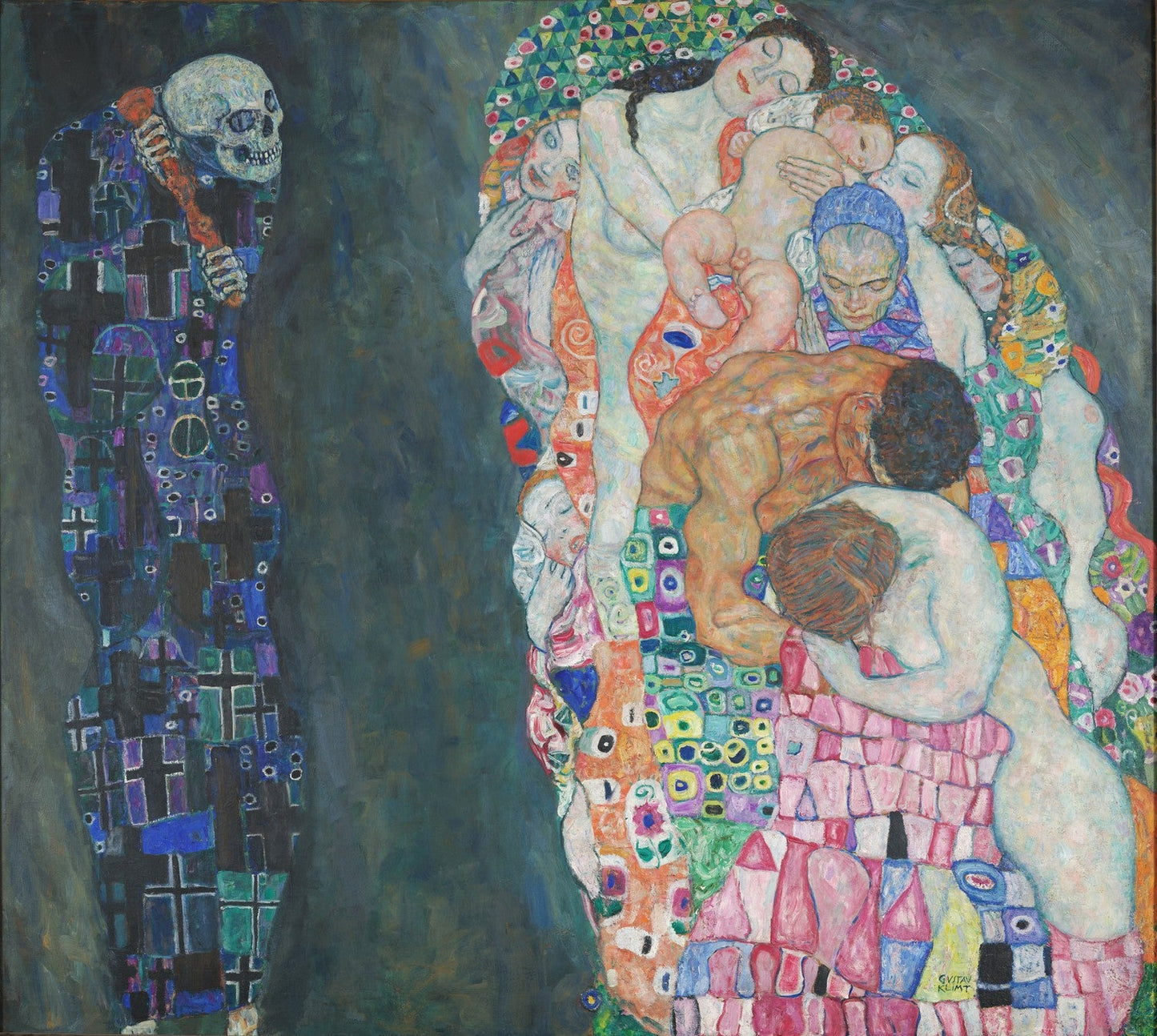 Death and Life by Gustav Klimt