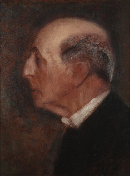 Portrait of an Old Man in Profile (Count Traun?) - by Gustav Klimt