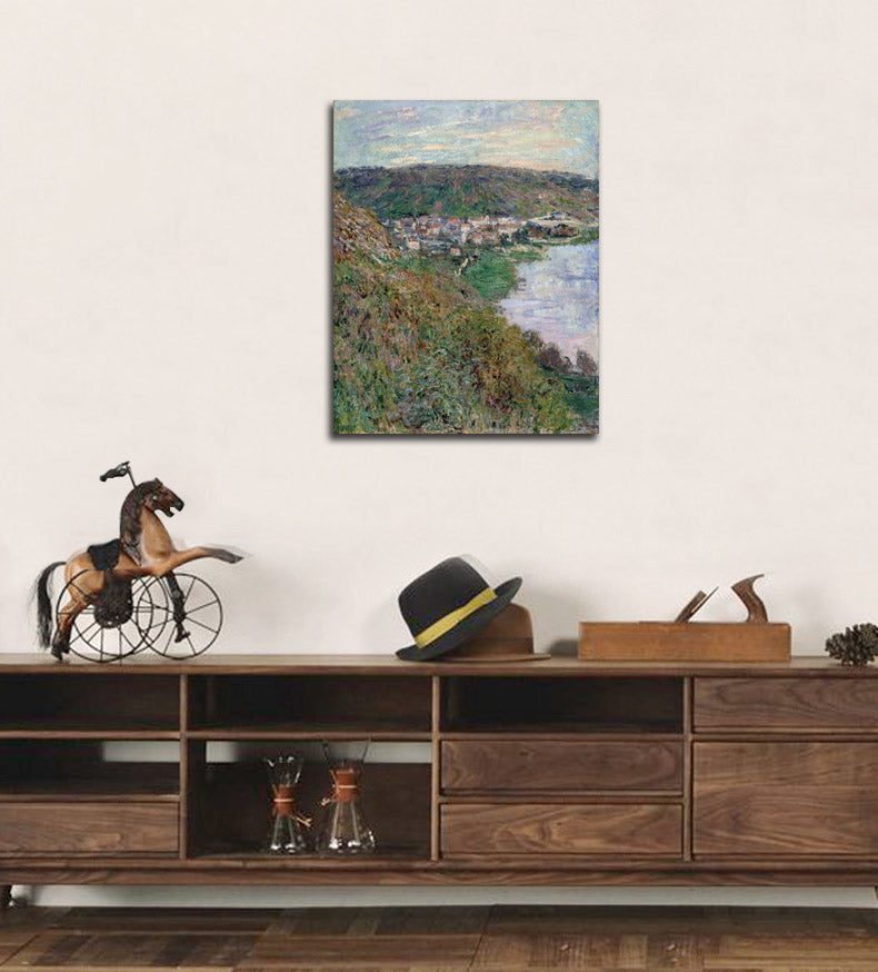 View of Vétheuil - by Claude Monet