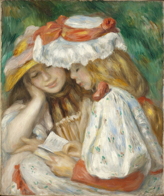 Two Girls Reading by Pierre-Auguste Renoir