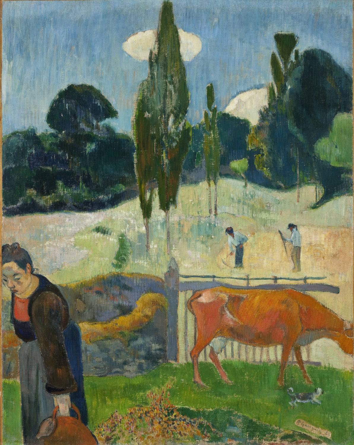 The Red Cow by Paul Gauguin