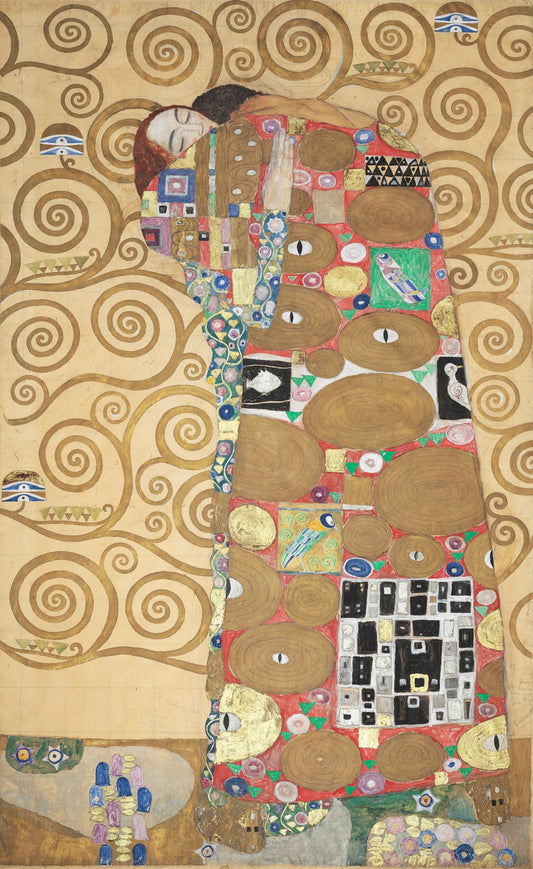 Nine Cartoons for the Execution of a Frieze for the Dining Room of Stoclet House in Brussels: Part 8, Fulfillment (Lovers) by Gustav Klimt