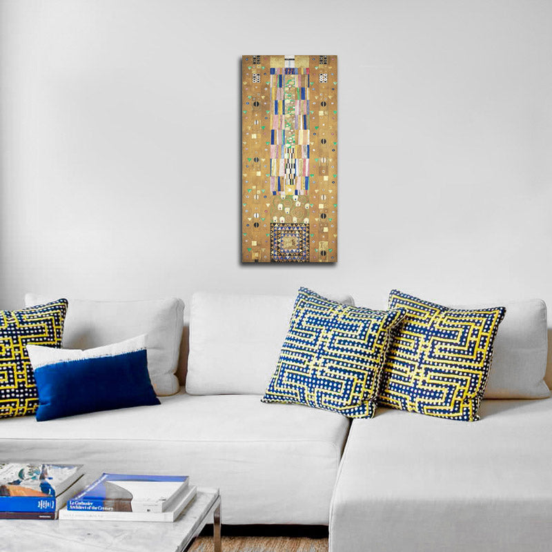 Nine Cartoons for the Execution of a Frieze for the Dining Room of Stoclet House in Brussels: Part 9, Knight - by Gustav Klimt