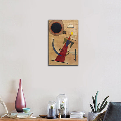 Rot in Spitzform - by Wassily Kandinsky