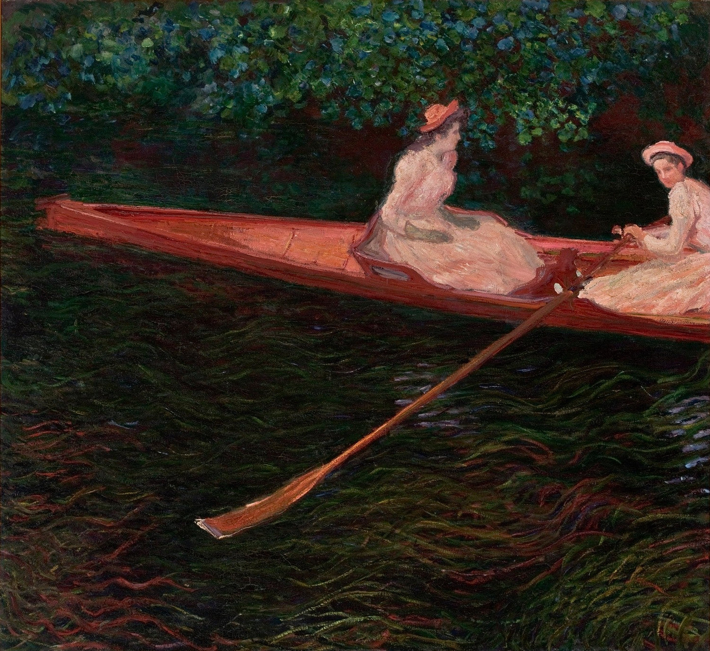 The Canoe on Epte by Claude Monet