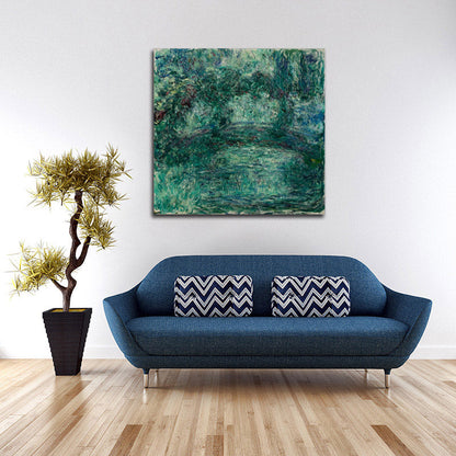 Japanese Brigde Over the Water-Lily Pond in Giverny - by Claude Monet