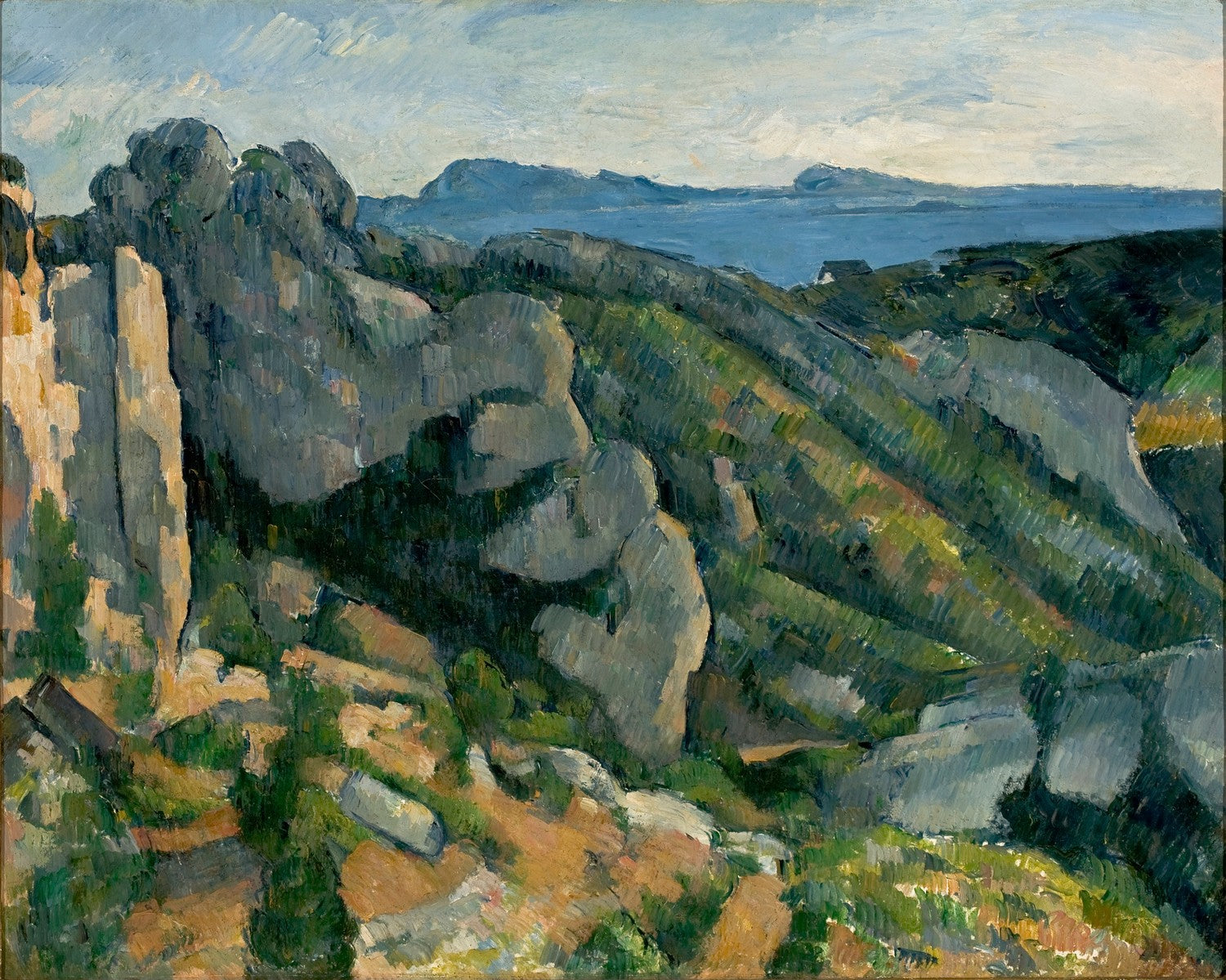 Cliffs in L´Estaque by Paul Cézanne