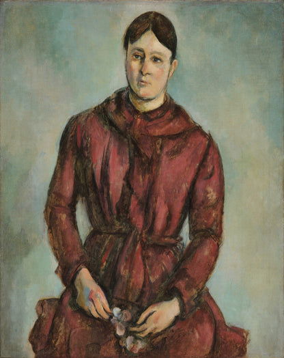 Mrs. Cézanne in Red by Paul Cézanne