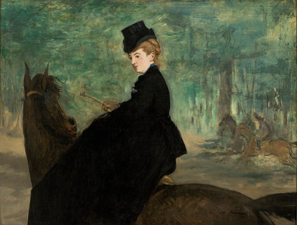 The Amazon - Portrait of Marie Lefébure by Édouard Manet