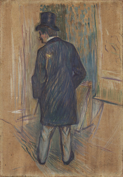 Monsieur Luis Pascal Seen from Behind by Henri de Toulouse-Lautrec