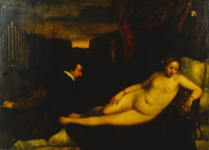 Venus with an Organist and a Dog by Titian