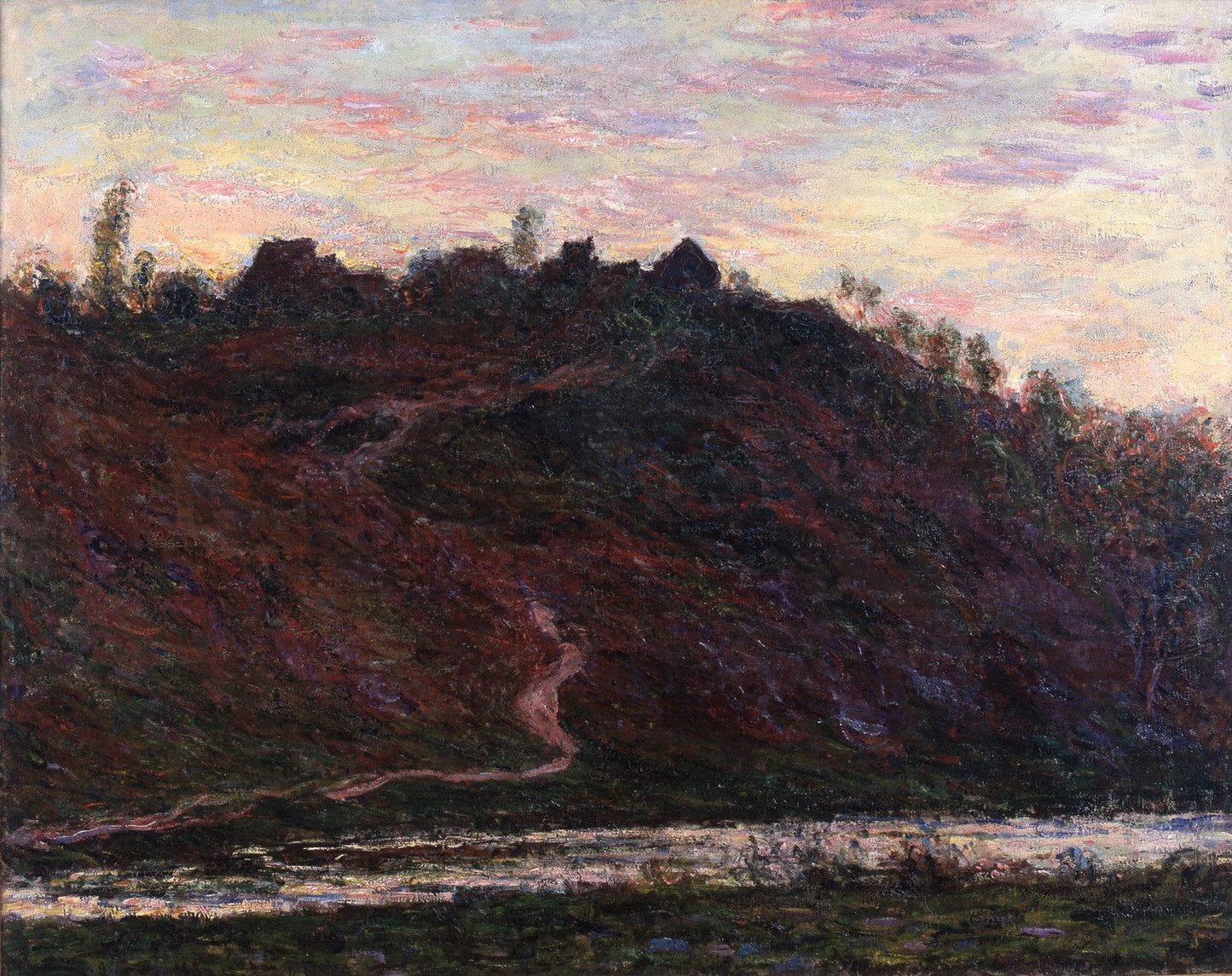 Le village de la Roche-Blond, Effet du soir by Claude Monet