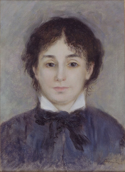 Jeune femme en bleu by Pierre-Auguste Renoir