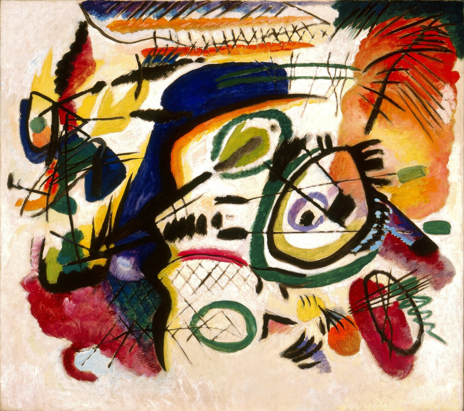 Fragment I for Composition VII (Center) by Wassily Kandinsky