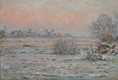 Winter Sun at Lavacourt by Claude Monet