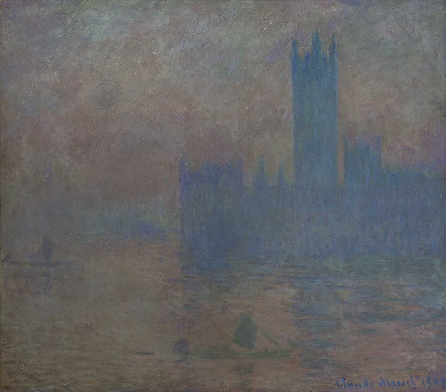 London Parliament by Claude Monet