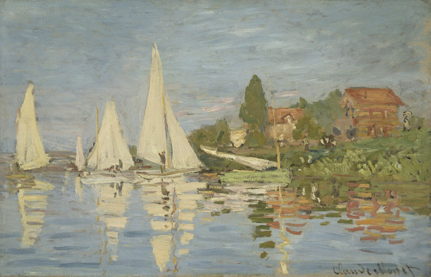 Regattas at Argenteuil by Claude Monet