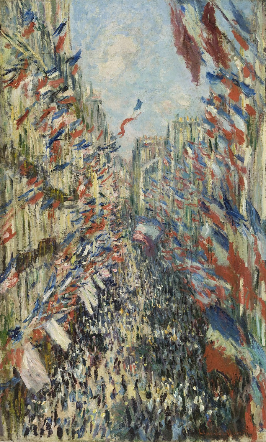 The Rue Montorgueil in Paris. Celebration of June 30, 1878 by Claude Monet