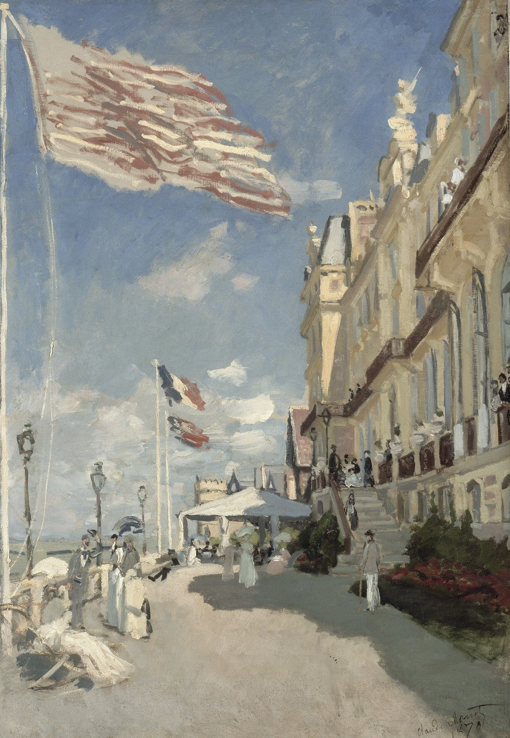 Hôtel des roches noires. Trouville by Claude Monet