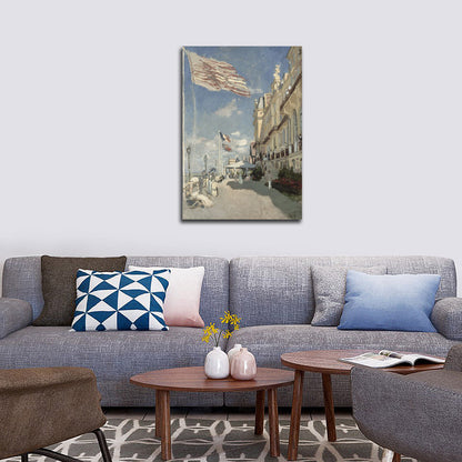 Hôtel des roches noires. Trouville - by Claude Monet